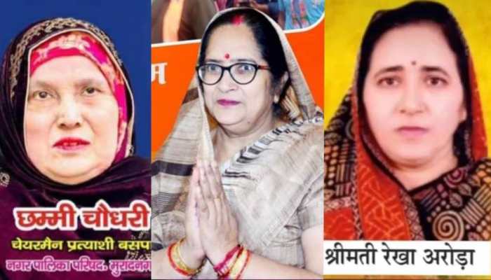 Muradnagar Nagar Palika Chunaav Result BSP&#039;s Chammi Chaudhary Defeats Independent Rekha Arora; BJP&#039;s Rama Devi Distant 3rd