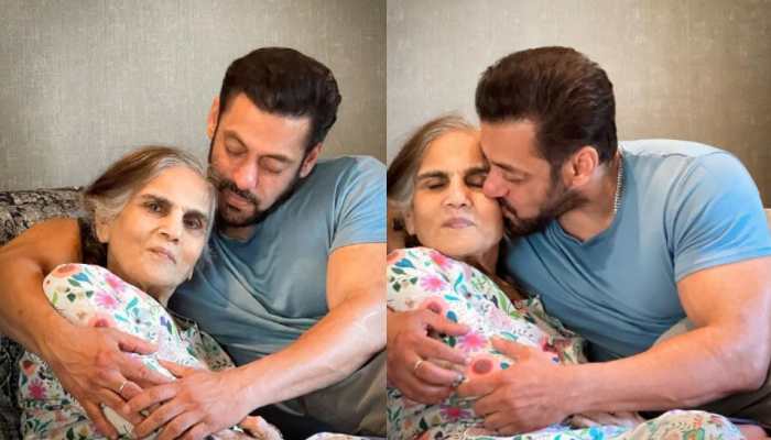 Salman Khan Kisses Mom Salma Khan On Mother&#039;s Day, Check Out His Adorable Post