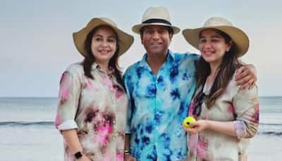 Sachin Tendulkar Plays Cricket With Daughter Sara Tendulkar And Wife Anjali, See PIC here