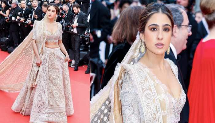 Sara Ali Khan Debuts On Cannes Red Carpet Wearing Stunning Desi Glam - See First Pics