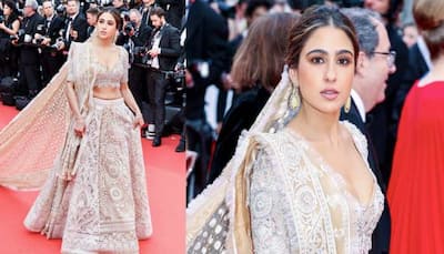 Sara Ali Khan Debuts On Cannes Red Carpet Wearing Stunning Desi Glam - See First Pics