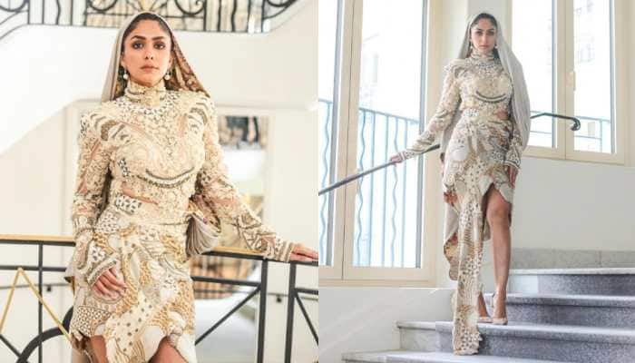 Cannes 2023: Mrunal Thakur&#039;s &#039;Hooded&#039; Couture Screams Glam