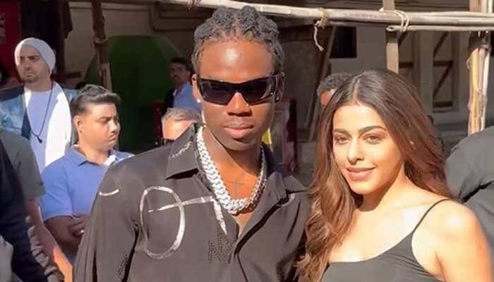 Alaya F Bumps Into 'Calm Down' Singer Rema Outside Vanity Van, Duo Pose For Photos