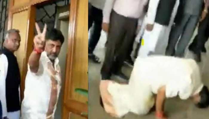 Assertive Shivakumar's 'Modi-Like' Gesture At Vidhan Saudha Wins Hearts - Watch