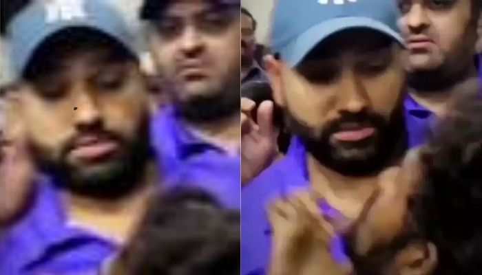 Watch: Rohit Sharma&#039;s Hilarious Reaction As Male Fan Ask For Kiss, Video Goes Viral