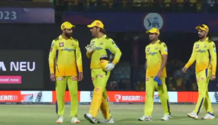 Watch MS Dhoni, Ravindra Jadeja Engaged In Heated Chat After CSK Qualifies For Playoffs Cricket News Zee News