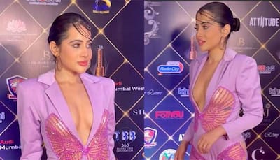 Urfi Javed attends Award Ceremony In Butterfly-Themed Outfit, Flaunts Her Toned Legs - Watch