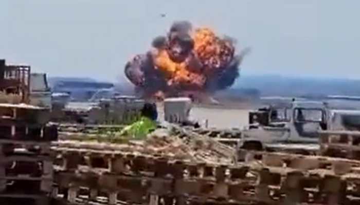 F-18 Fighter Jet Crash At Spanish Air Force Base Caught On Camera; Pilot Safe