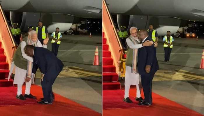 Papua New Guinea PM Touches PM Modi&#039;s Feet In Heartwarming Gesture; Watch