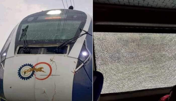 Vande Bharat Express On Puri-Howrah Route Damaged By Hailstorm, Windows Shattered: In Pics