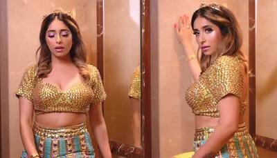 Neha Bhasin Looks Stunning In Heavily-Embellished Top-Skirt, Goes All Glam And Glitter