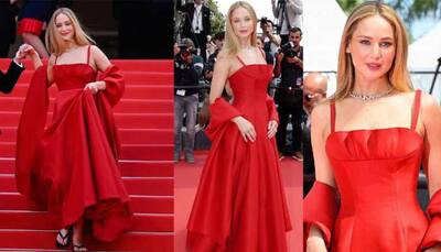 Jennifer Lawrence Ditches High Heels, Wears Flip Flops On Cannes Red Carpet