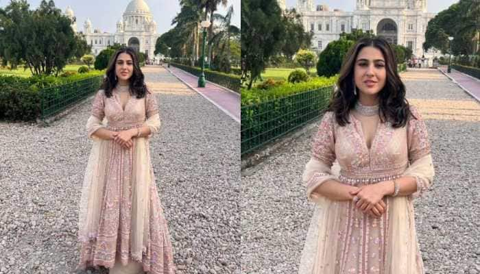 Sara Ali Khan Stuns In Anarkali Suit Worth 3 Lakh For &#039;Zara Hatke Zara Bachke&#039; Promotions