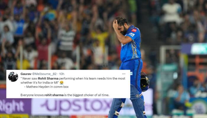 &#039;Biggest Choker&#039;: Rohit Sharma Brutally Trolled After MI Get Knocked Out Of IPL 2023