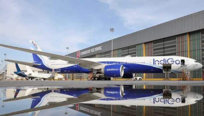 IndiGo Airline&#039;s First Boeing 777 Wide-Body Aircraft Lands In Delhi: Watch Video