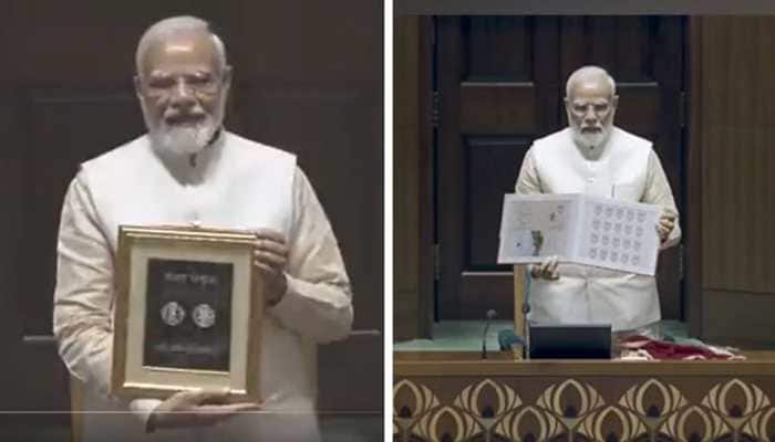 Watch | PM Modi Unveils A Stamp, Special Rs 75 Coin In New Parliament Building