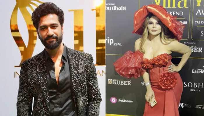 Watch: Vicky Kaushal Almost Trips While Dancing To Katrina Kaif&#039;s Song With Rakhi Sawant, Video Leaves Netizens Shocked