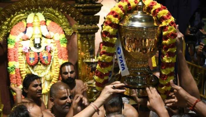 Chennai Super Kings Takes IPL Trophy To Tirupati Temple