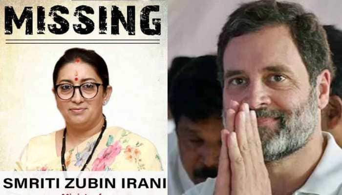 Smriti Irani&#039;s &#039;Contact US&#039; Jab At Rahul Gandhi After Congress&#039; &#039;Missing&#039; Tweet