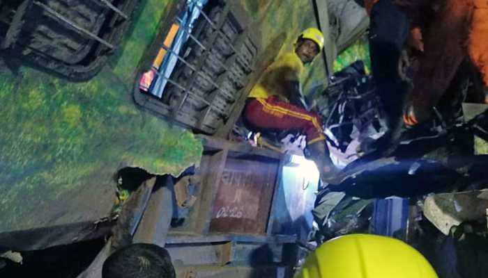 Odisha Train Accident: Rescuers Try To Raise Buried Coach At Triple Rail Crash Site As Death Toll Is 238