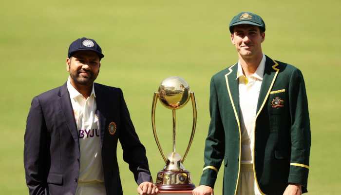 Rohit Sharma's Team India will be up against Pat Cummins-led Australia in the World Test Championships Final beginning at the Oval in London on Wednesday. (Source: Twitter)