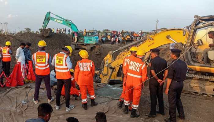 2.5-Year-Old Girl Falls Into 300-Feet Deep Borewell In MP Village; Rescue Ops On For Over 22 Hours