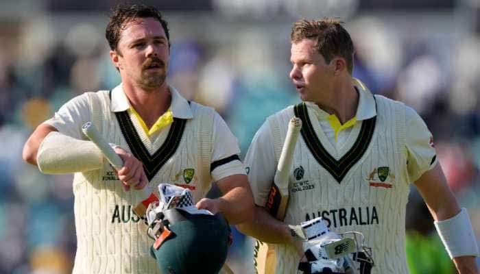 Travis Head and Steve Smith registered the third-highest fourth-wicket partnership of 251 (unbeaten) for Australia against India. They went past Ricky Ponting and Michael Clarke’s tally of 210 runs in Adelaide in 2008. (Photo: AP)