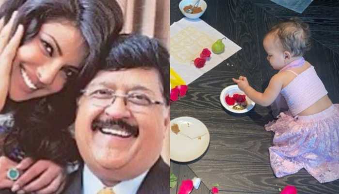 Priyanka Chopra Performs Puja With Daughter On Father&#039;s Death Anniversary, Malti Marie Looks Adorable In Lehenga