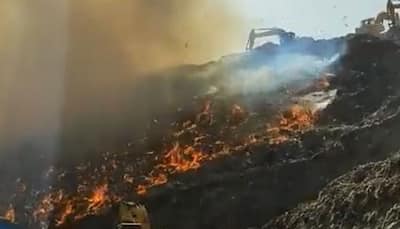 Massive Fire Breakout At Ghazipur Landfill Site In Delhi