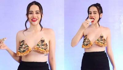 Urfi Javed Covers Her Modesty With Pizza Slices, Drops Another Bizarre Look