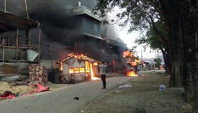 Manipur Violence: Mob Burns Down Warehouse In Imphal, Clashes With RAF Personnel