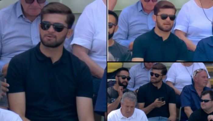 Ashes 2023: Shaheen Afridi Enjoys ENG vs AUS 1st Test Day 4 At Edgbaston, Pic Goes Viral