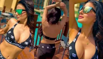 Ameesha Patel Soars Mercury Levels In Sizzling Hot Black Bikini - Watch