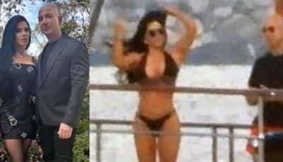 Jeff Bezos's Girlfriend Lauren Sanchez Flaunts Curves In Dark Bikini On His $500 Mn Yacht