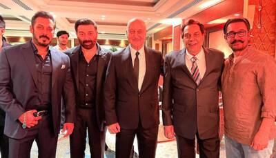 Karan Deol-Drisha Acharya's Wedding: Anupam Kher Pose With Salman Khan And Aamir Khan, Calls It "Class of 90s"