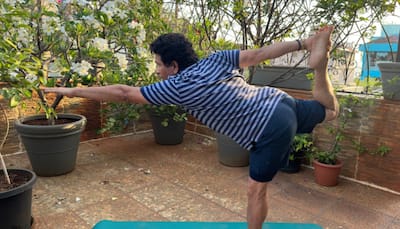 Sachin Tendulkar Pulls Off Difficult Yoga Asanas To Mark International Day Of Yoga; See Pics