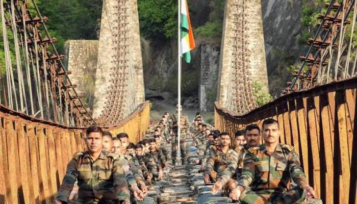 International Yoga Day 2023: Army Forms &#039;Bharatmala&#039; From Siachen To Kanyakumari