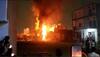 badshah nagar  commercial complex fire