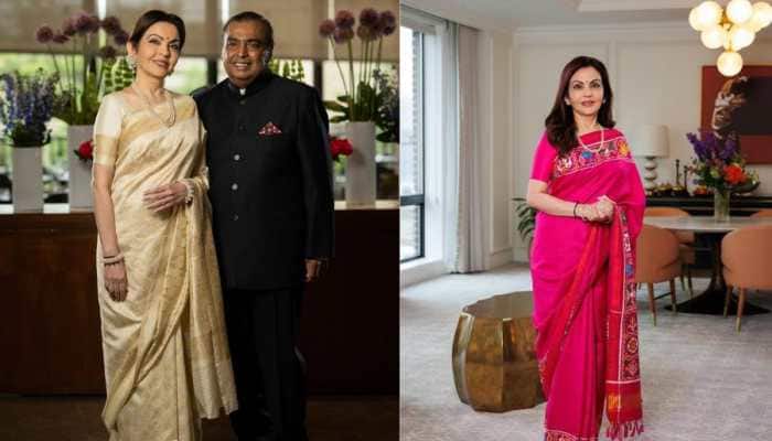 Nita Ambani Steals The Show With Handwoven Banarasi, Patola Sarees Worth Over Lakhs At State Dinners In US