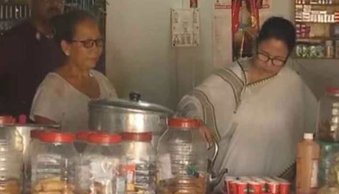 WATCH: Mamata Banerjee Makes Tea During Panchayat Poll Campaign In Jalpaiguri 