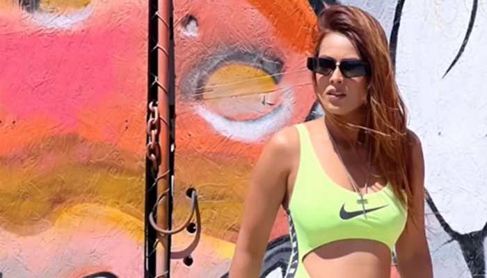 Nia Sharma Leaves Internet Burning In Sexy Neon Monokini At California Beach, Watch Viral Video