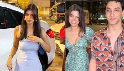 Suhana Khan, Khushi Kapoor Spotted With Vedang Raina On Dinner Outing, Star Kids Ooze Glamour in Mini Dresses 