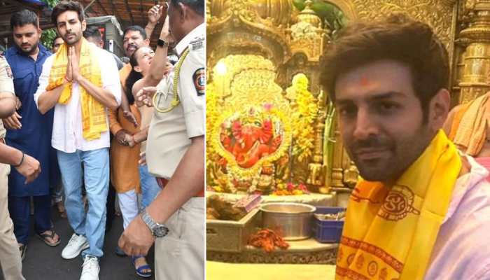 Kartik Aaryan Visits Siddhivinayak Temple On Satyaprem Ki Katha Release Day, Seeks Bappa&#039;s Blessings