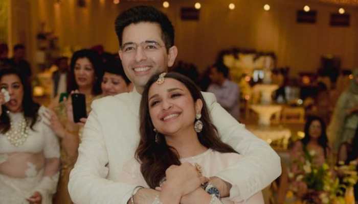 Parineeti Chopra, Raghav Chadha Spotted At Amritsar Airport