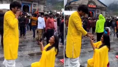 Watch: Woman Proposes Boyfriend At Kedarnath Temple In Viral Video, Internet Reacts