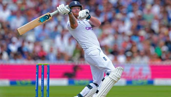 England captain Ben Stokes smashed 155 off 214 balls with 9 sixes and 9 fours in the second innings of the Ashes Test against Australia at Lord's on Sunday. (Photo: AP)