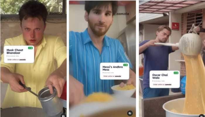 &#039;Musk Chaat Bhandar, Oscar Chai Wala&#039;: Zomato Turns Elon Musk, Lionel Messi, Leonardo DiCaprio As Food Stall Owners With The Help Of AI - Watch