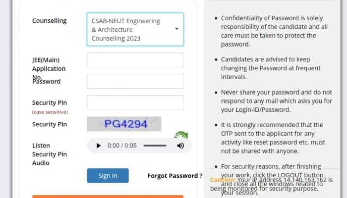 CSAB NEUT 2023 Last Date Today At csab.nic.in- Steps To Apply Here