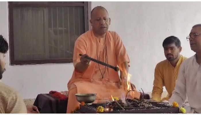 Watch: Yogi Adityanath Performs Rudrabhishek At Gorakhnath Temple As Shrawan Begins