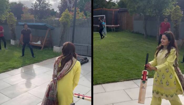 Woman Cricketer Wows As She Bats Against Younis Khan In Salwar Kameez: Watch